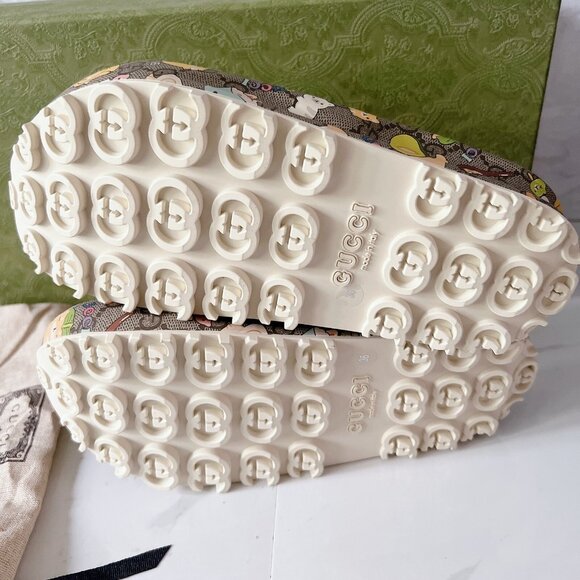 Gucci x Pikarar Kawaii Supreme Interlocking GG Platform Rubber Slide EU 36 *Auth - Picture 10 of 14